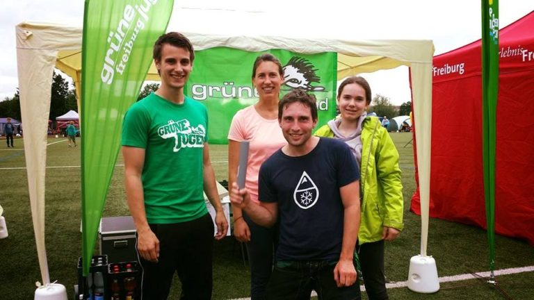 Grüne Jugend beim 24-Stunden-Lauf in Freiburg