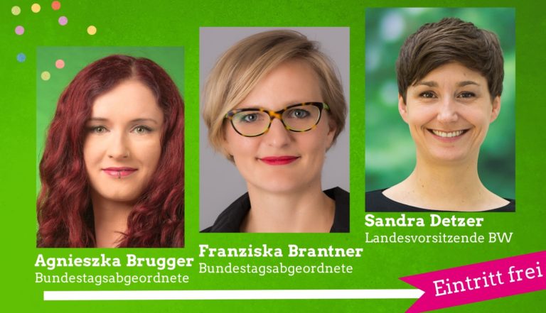 GRÜNER Politischer Aschermittwoch am 14. Februar 2018 mit Agnieszka Brugger, Franziska Brantner und Sandra Detzer