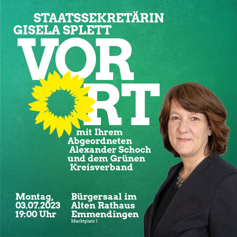 03. Juli 2023: Gisela Splett VOR.ORT im Alten Rathaus Emmendingen