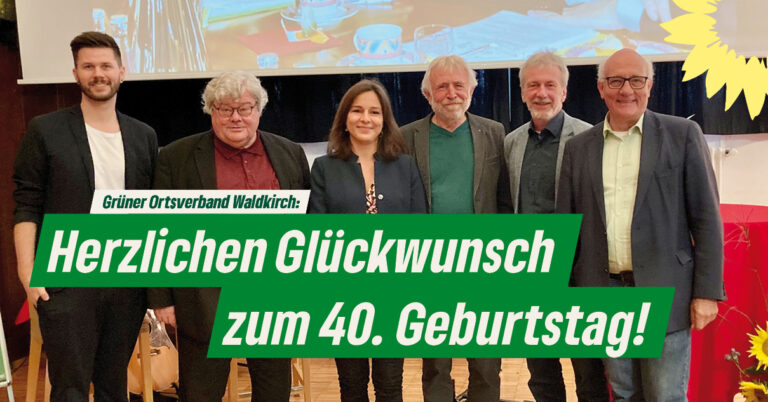 Jubiläumsfeier 40 Jahre Grüne in Waldkirch